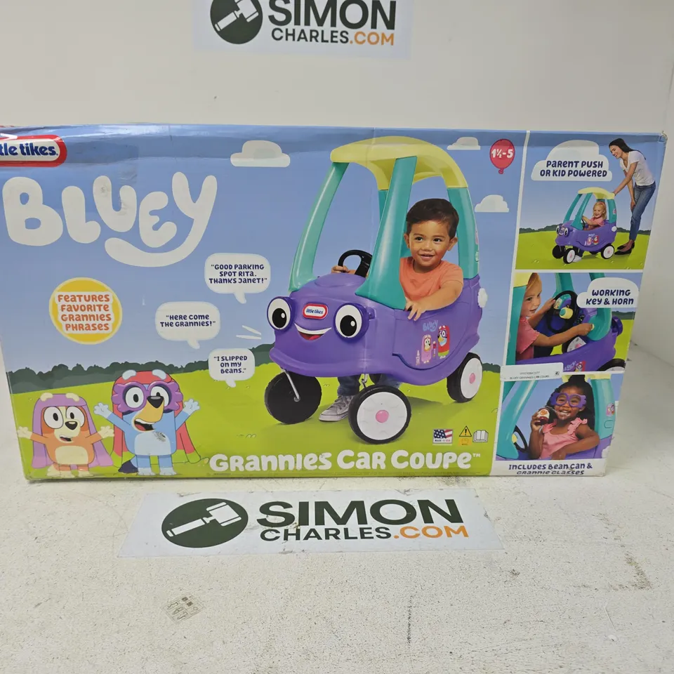 BOXED LITTLE TIKES BLUEY GRANNIE COSY COUPE