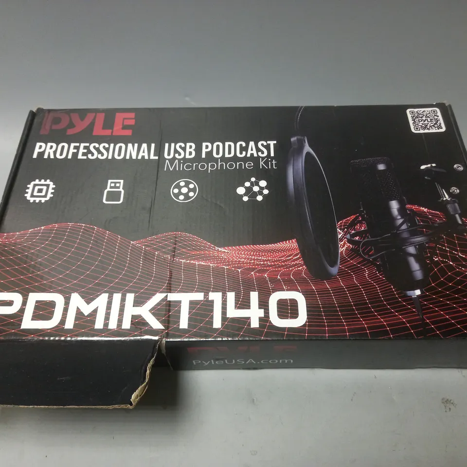PYLE PROFESSIONAL USB PODCAST MICROPHONE KIT PDMIKT140