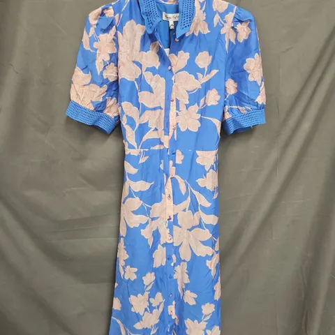 PHASE EIGHT DELPHINE DRESS IN BLUE - UK 14