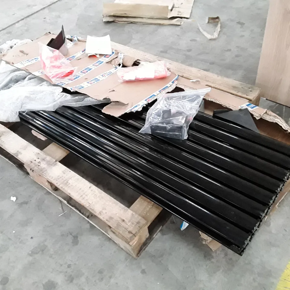 BRAND NEW BLACK VERTICAL RADIATOR WITH FITTINGS