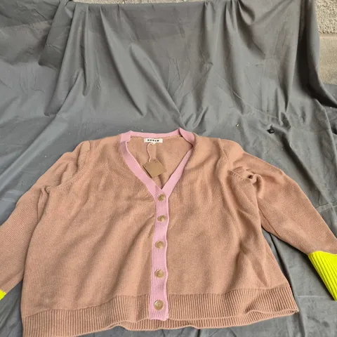 BODEN BROWN KNIT CARDIGAN β WOMEN'S, UK SIZE XL