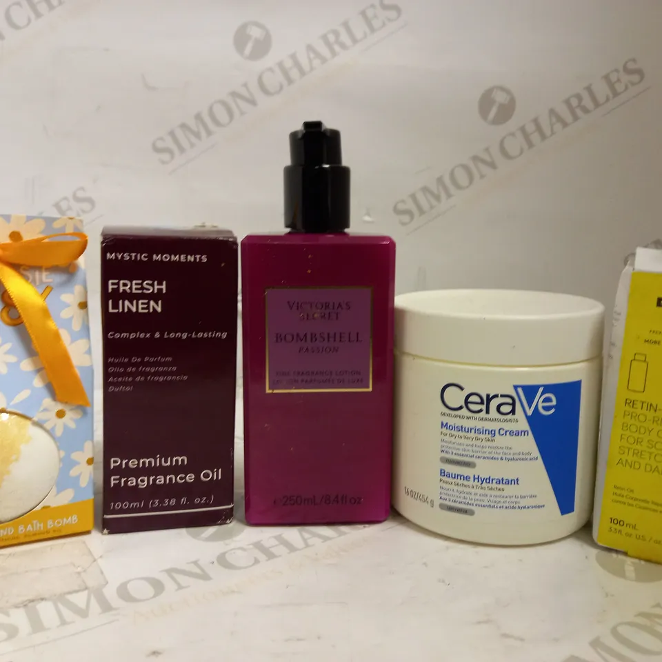 LOT OF APPROXIMATELY 20 HEALTH & BEAUTY ITEMS, TO INCLUDE BATH BOMS, FRAGRANCE OILS, CERAVE, ETC