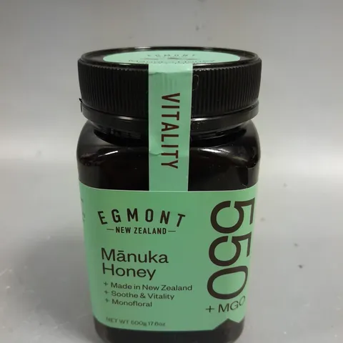 SEALED EGMONT 550+MGO MANUKA HONEY - 500G