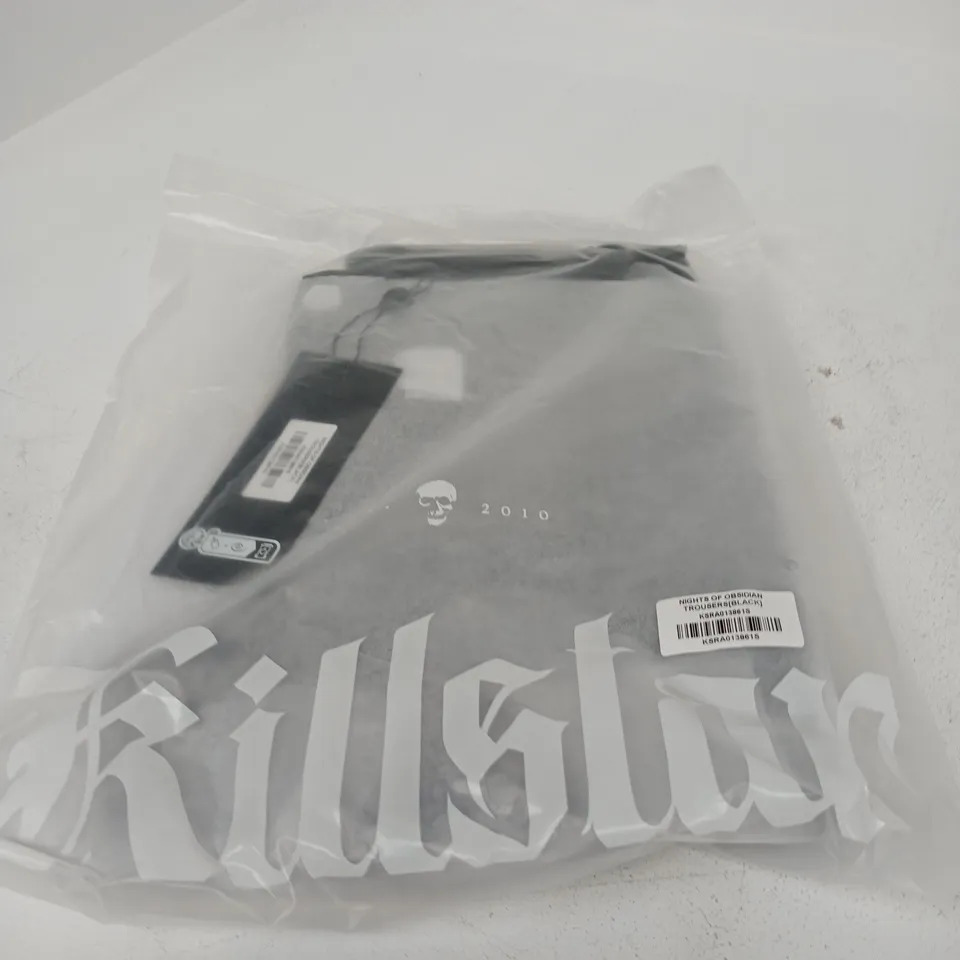 BOX OF APPROXIMATELY 20 BRAND NEW ASSORTED KILLSTAR CLOTHING ITEMS INCLUDING NIGHTS OF OBSIDIAN TROUSERS AND ANDERS ZIP UP HOODIE