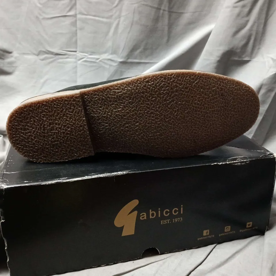 GABICCI BLACK SUEDE LACE-UP SHOES – MEN'S SIZE 11, BOXED