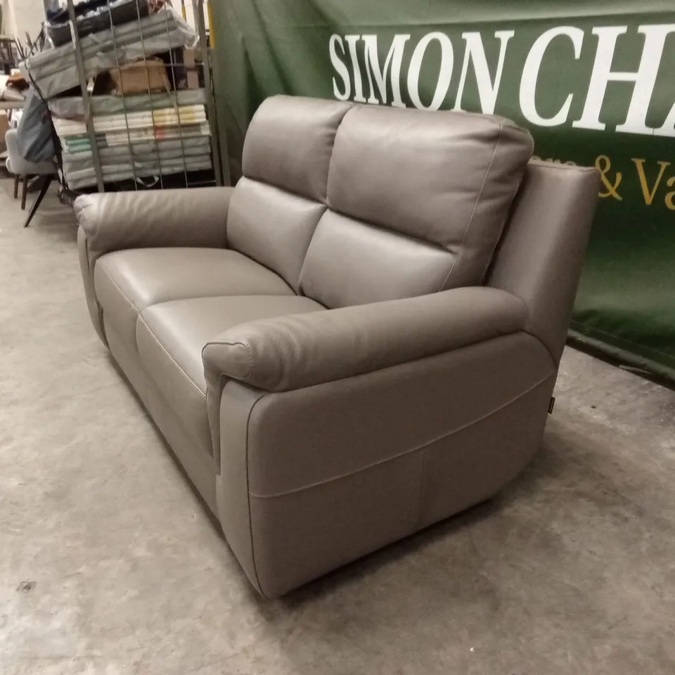 QUALITY DESIGNER ITALIAN MADE 2 SEATER LEATHER SOFA