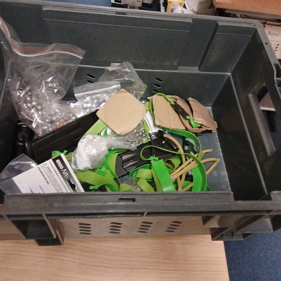 AIRGUN/BB GUN ACCESSORIES LOT: SPITFIRE BB PELLETS 0.12G (1000) + MAWL-G1+ BATTERY CASE + ERGO AIR TAKE CONTROL + ASSORTED PARTS