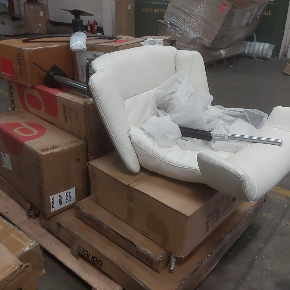 PALLET CONTAINING A LARGE QUANTITY OF ASSORTED DANETTI FURNITURE PARTS