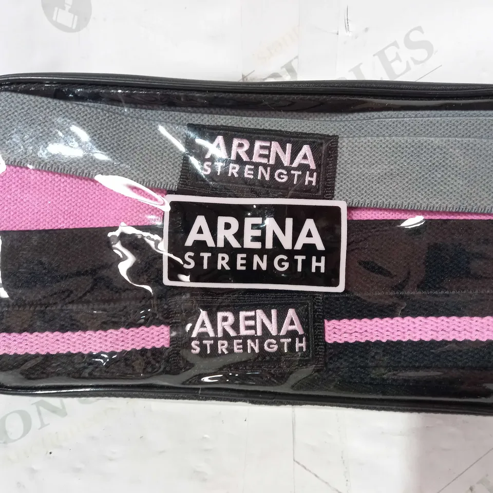 ARENA STRENGTH PACK OF RESISTANCE BANDS WITH WORKOUT GUIDE
