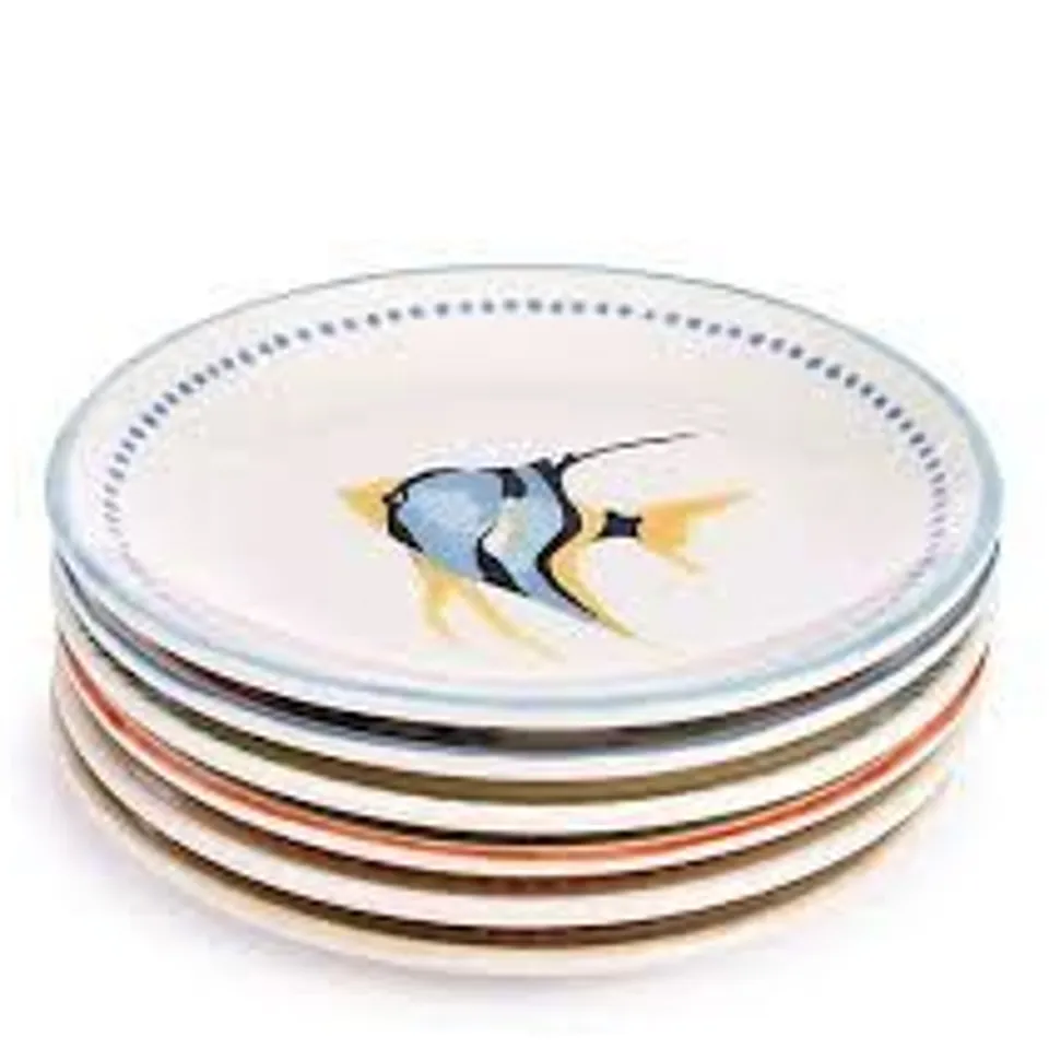 GARDEN STORIES X ANOUSKA SET OF 6 REEF SIDE PLATES