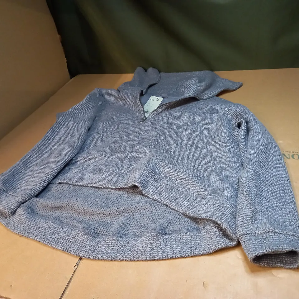 RESTFUL BOUCLE HALF ZIP SWEATSHIRT - S