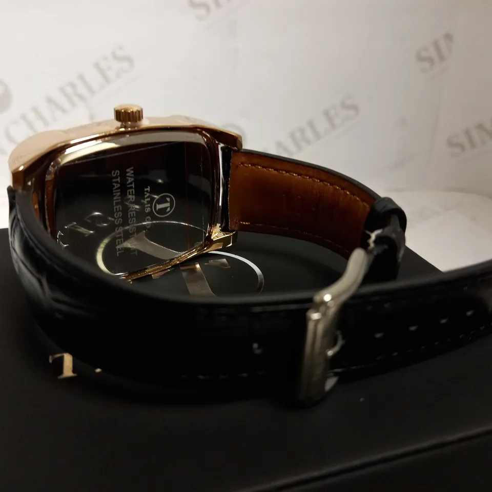 TALIS CO TWO TONE LEATHER STRAP WATCH RRP £550