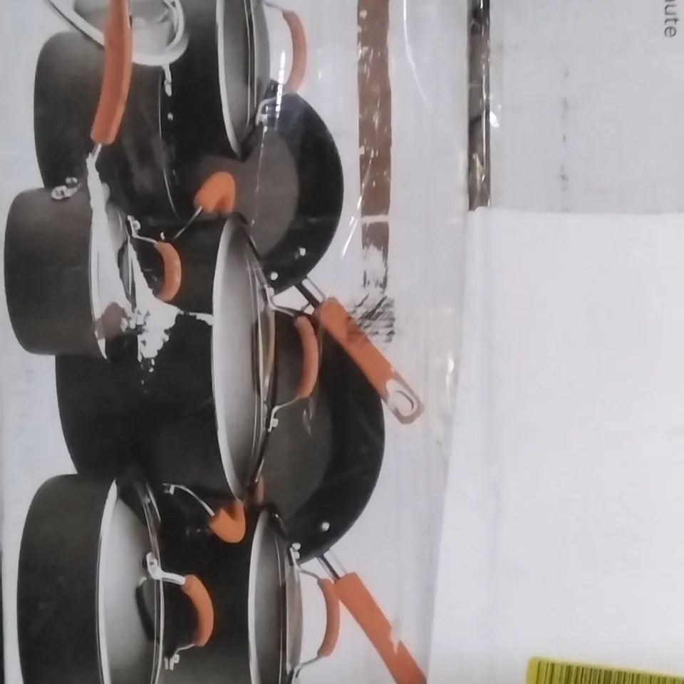 RACHAEL RAY 14 PIECE HARD ANODIZED ALUMINIUM COOKWARE
