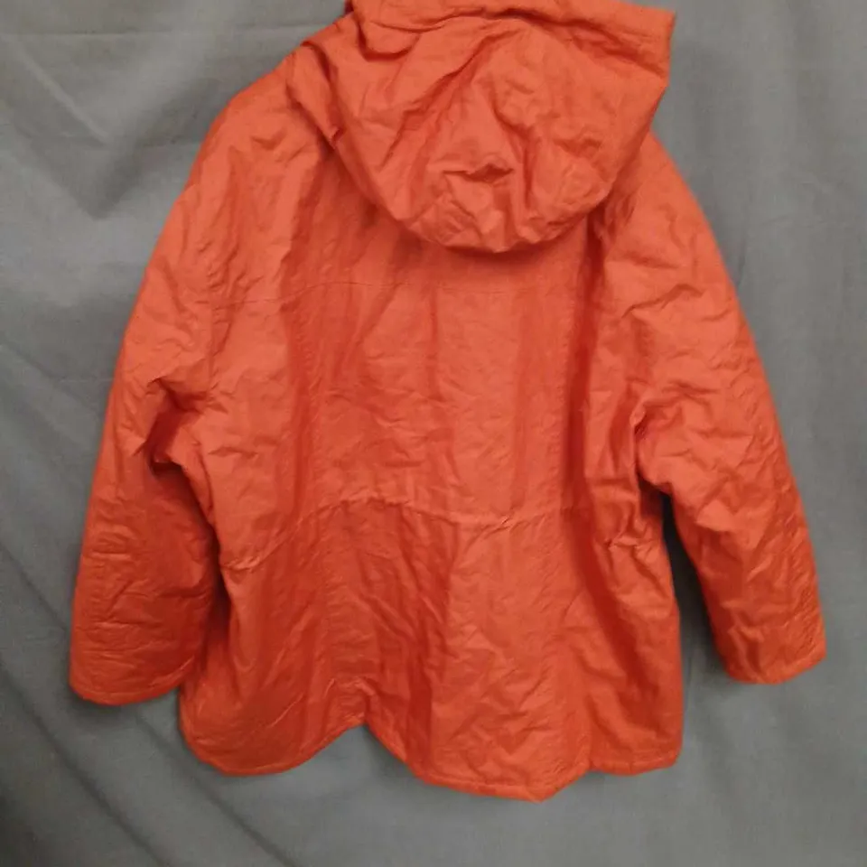 GEORGE AUTHENTIC OUTERWEAR COLLECTION ORANGE HOODED PARKA – SIZE 24