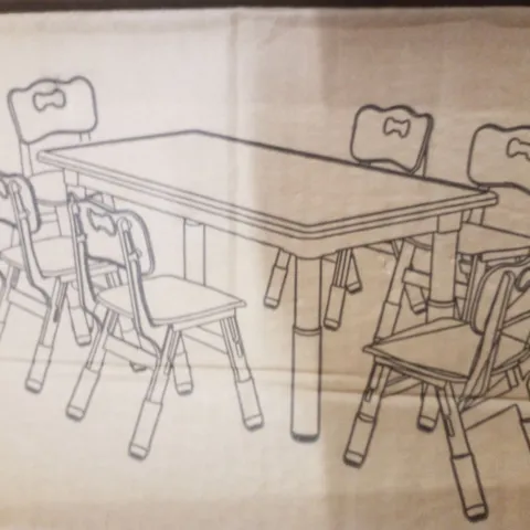 BOXED KIDS TABLE AND CHAIRS SET