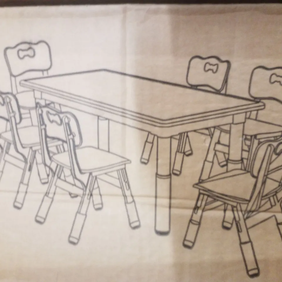BOXED KIDS TABLE AND CHAIRS SET