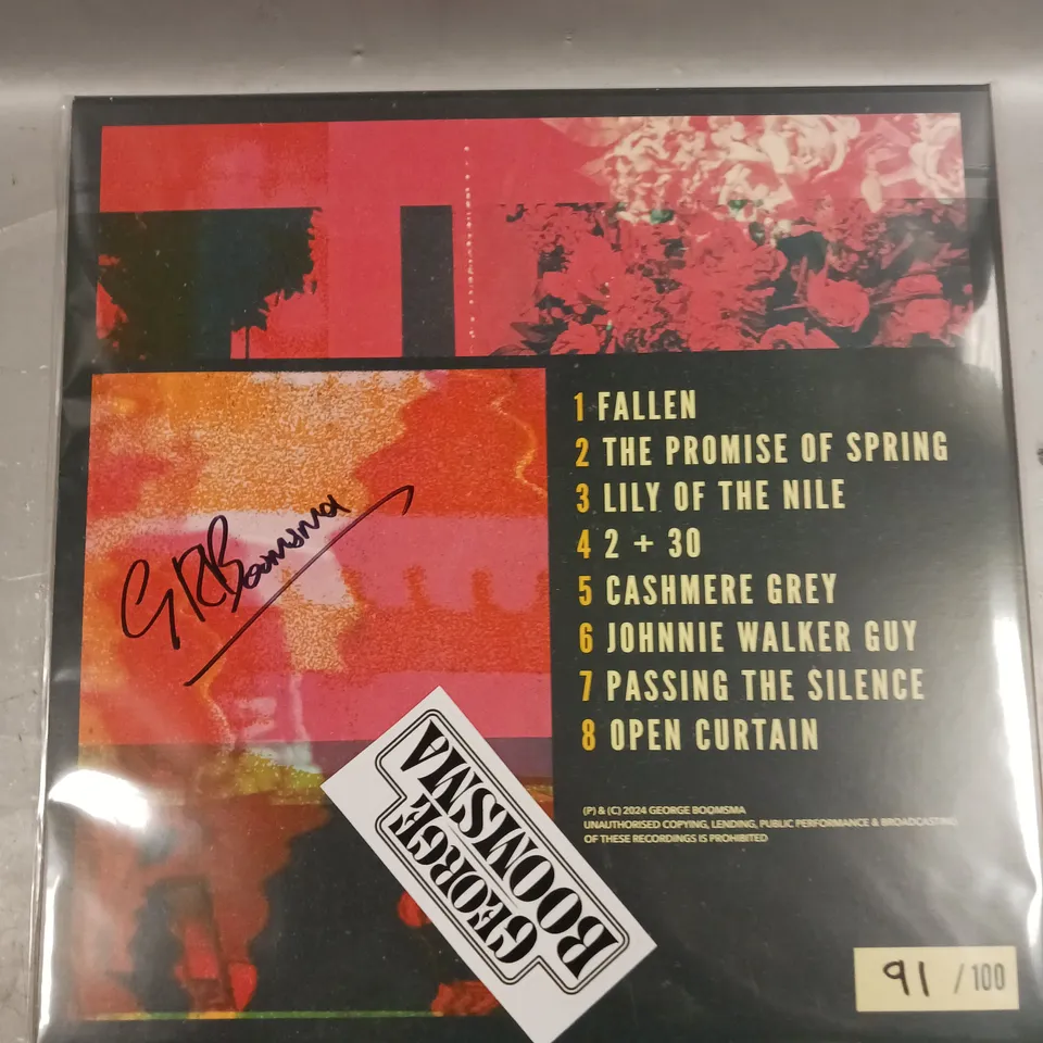 GEORGE BOOMSMA THE PROMISE OF SPRING SIGNED VINYL 
