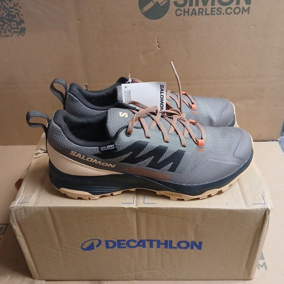 SALOMON OUTDOOR SHOES – GREY/BLUE, MEN’S – BOXED UK SIZE 6.5