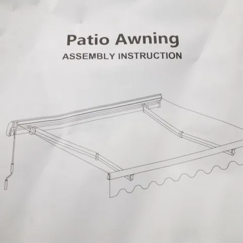 BOXED GREY PATIO AWNING 