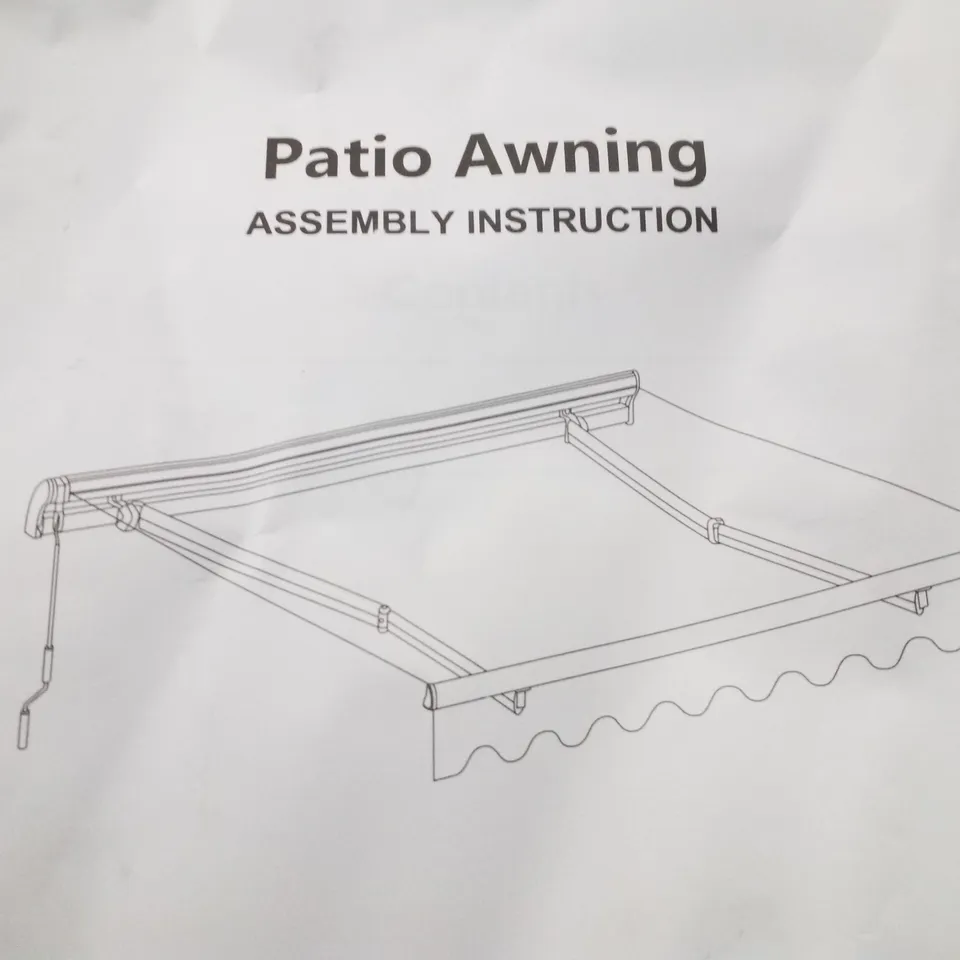 BOXED GREY PATIO AWNING 