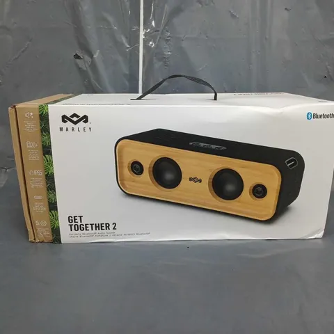 BOXED HOUSE OF MARLEY GET TOGETHER 2 PORTABLE BLUETOOTH AUDIO SYSTEM