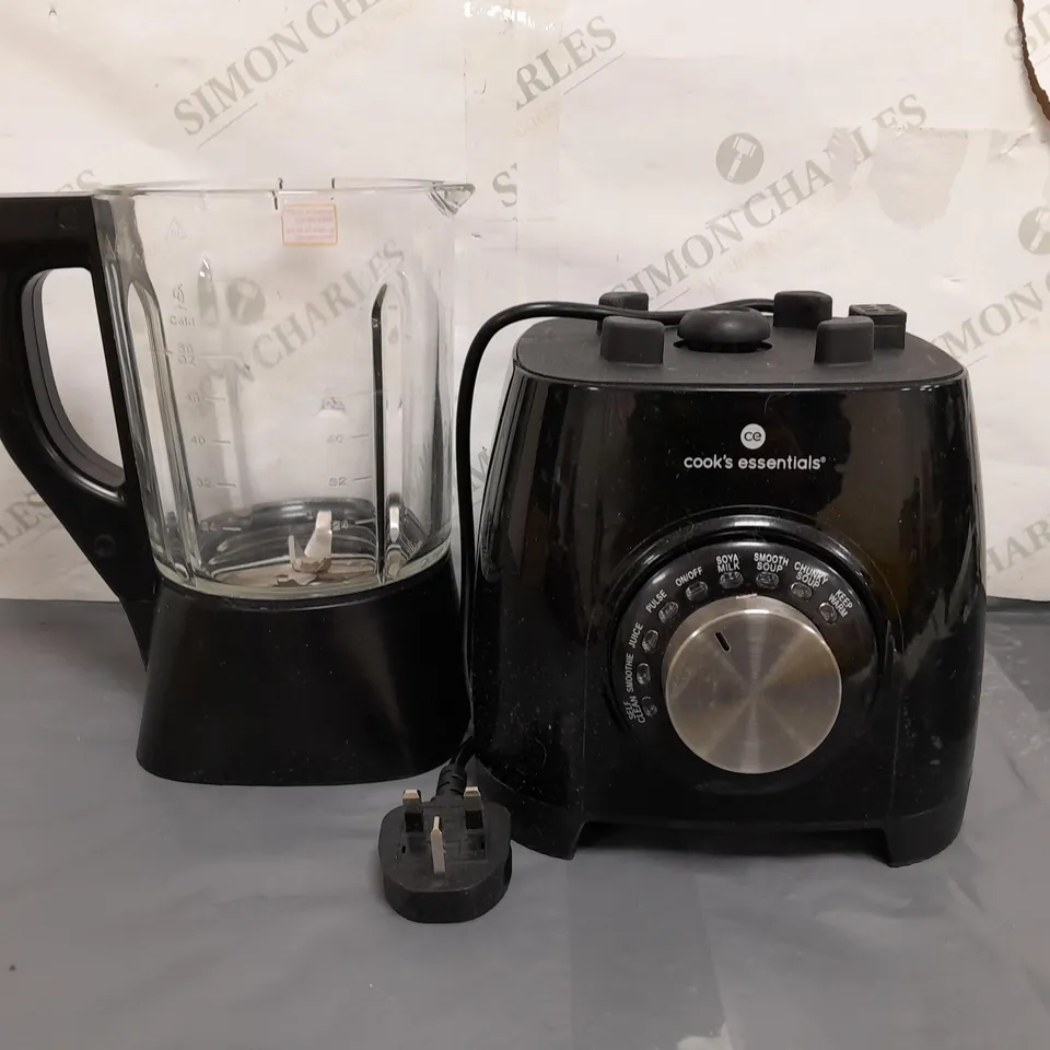 BOXED COOK'S ESSENTIALS 1.75L SOUP MAKER & BLENDER BLACK