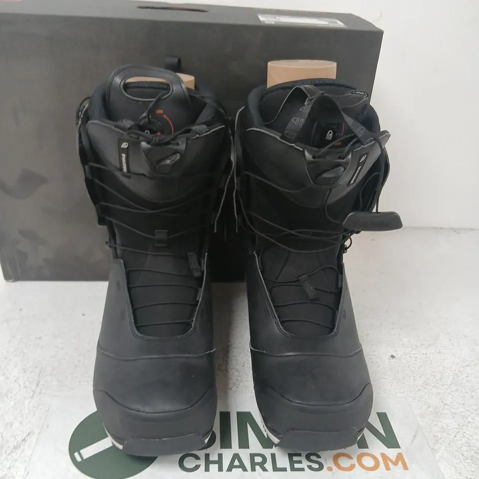 SALOMON DIALOGUE BLACK SNOWBOARD BOOTS – UK 11.5 (EU 46 / US 12.5)