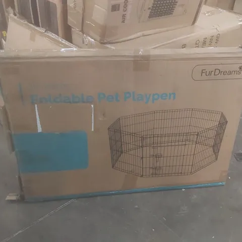 BOXED FUR DREAMS 36" FOLDABLE PET PLAYPEN 