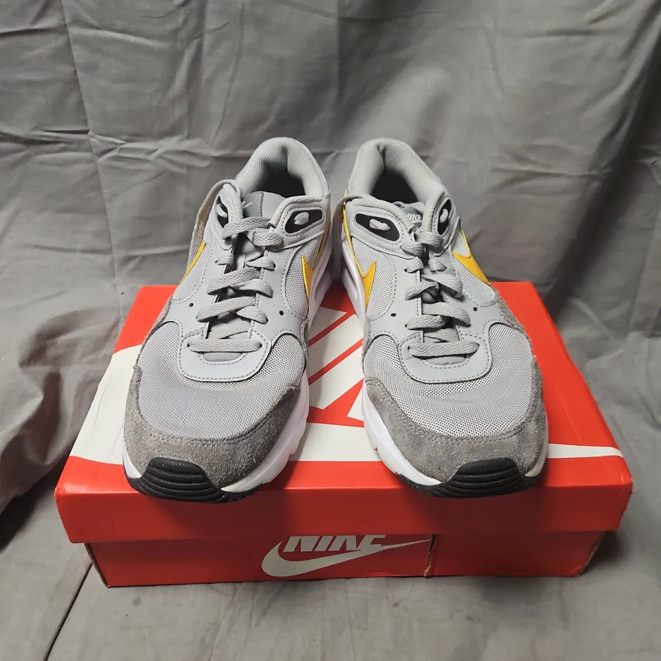 BOXED UK 9.5 NIKE SNEAKERS – GREY/YELLOW (CW4555-011)