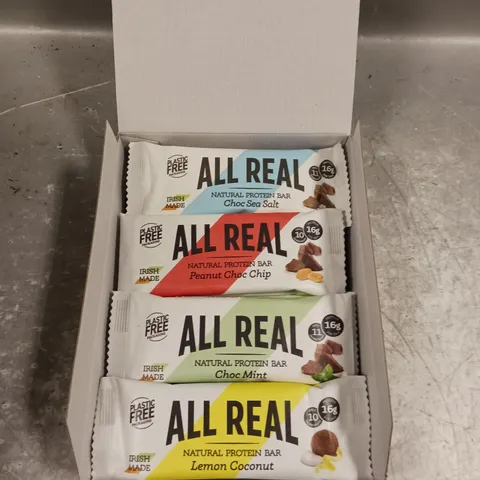 ALL REAL NATURAL PROTEIN BARS SELECTION 