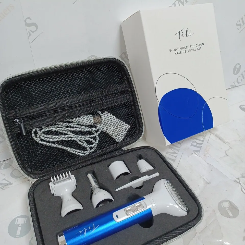 TILI 5-IN-1 MULTI-FUNCTION HAIR REMOVAL KIT - NAVY BLUE 