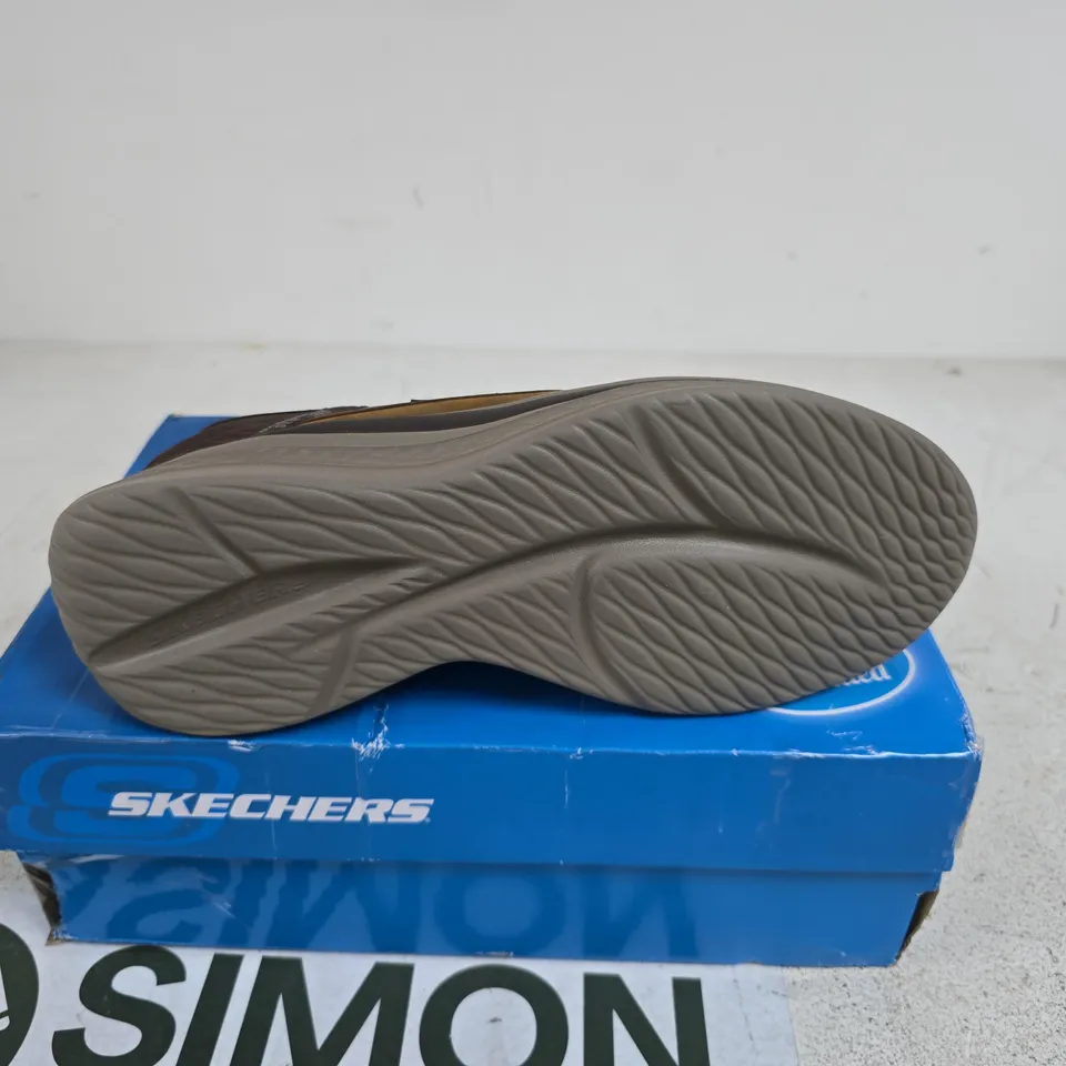 SKECHERS MENS SLADE SLIP IN TRAINERS SIZE 7 BOXED