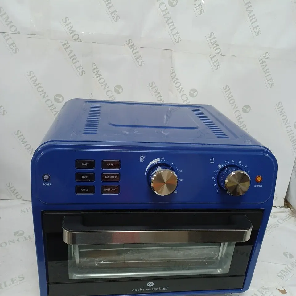BOXED COOK'S ESSENTIAL 21-LITRE AIRFRYER OVEN IN BLUE 