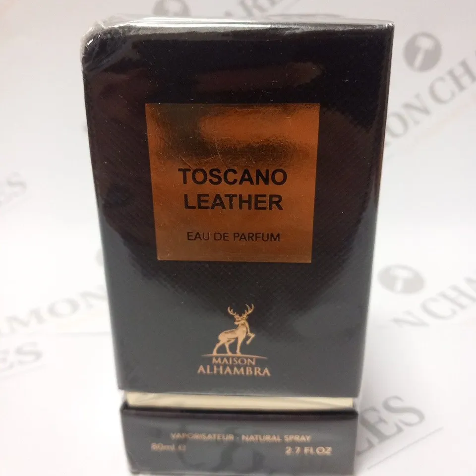 BOXED AND SEALED TOSCANO LEATHER EAU DE PARFUM MAISON ALHAMBRA 80ML