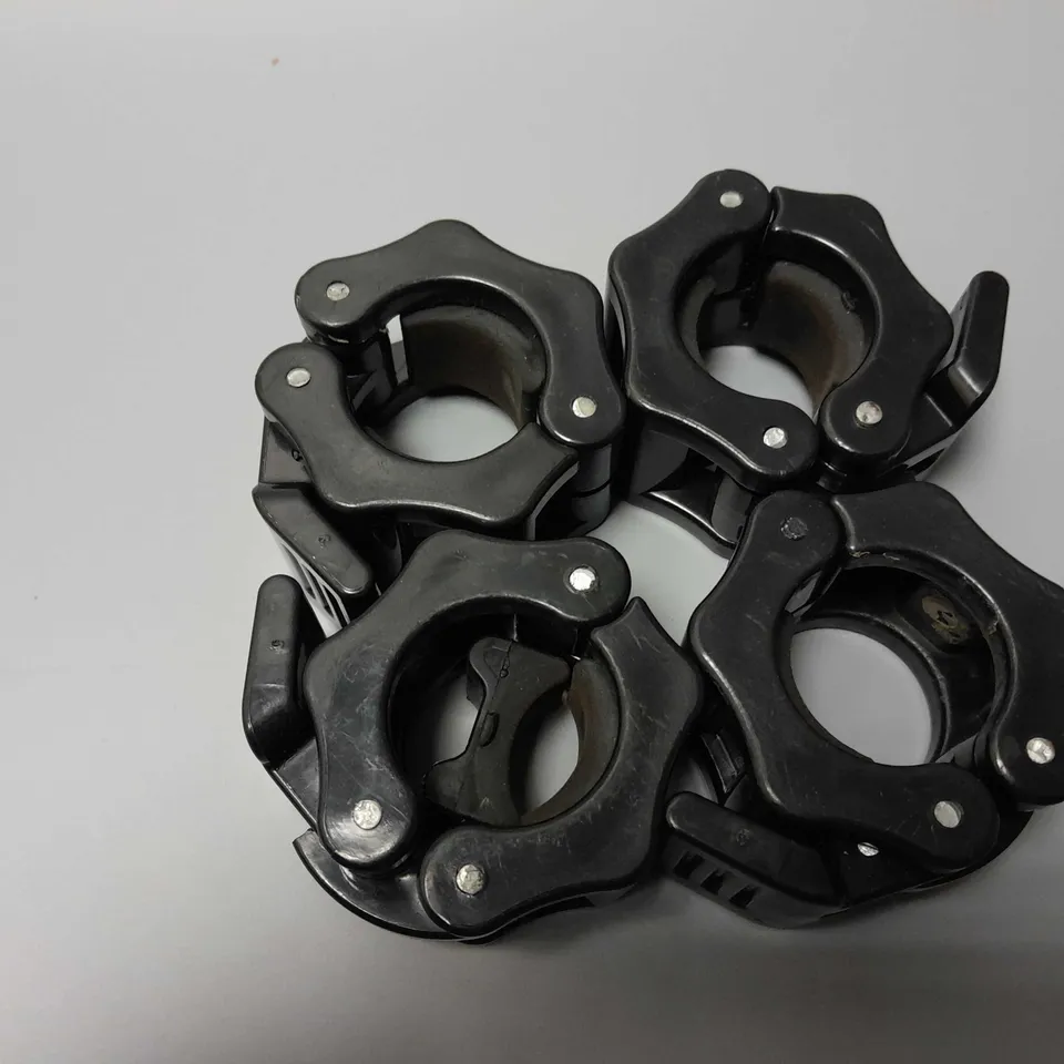5 PACKS OF BARBELL CLIPS IN BLACK (4 PER PACK)