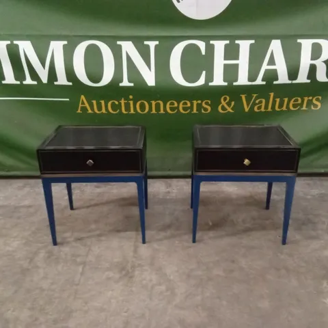 SET OF 2 QUALITY DESIGNER LARGE BEDSIDE TABLES