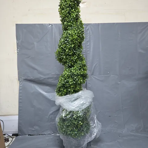 SMART GARDEN FAUX TOPIARY TWIRL PLANT 120CM - COLLECTION ONLY