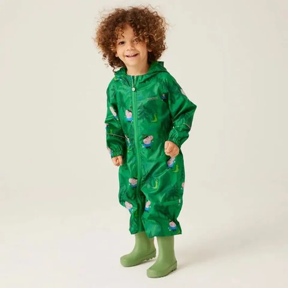 BRAND NEW REGATTA KIDS POBBLE WATERPROOF PUDDLE SUIT UK SIZE 24-36MONTHS