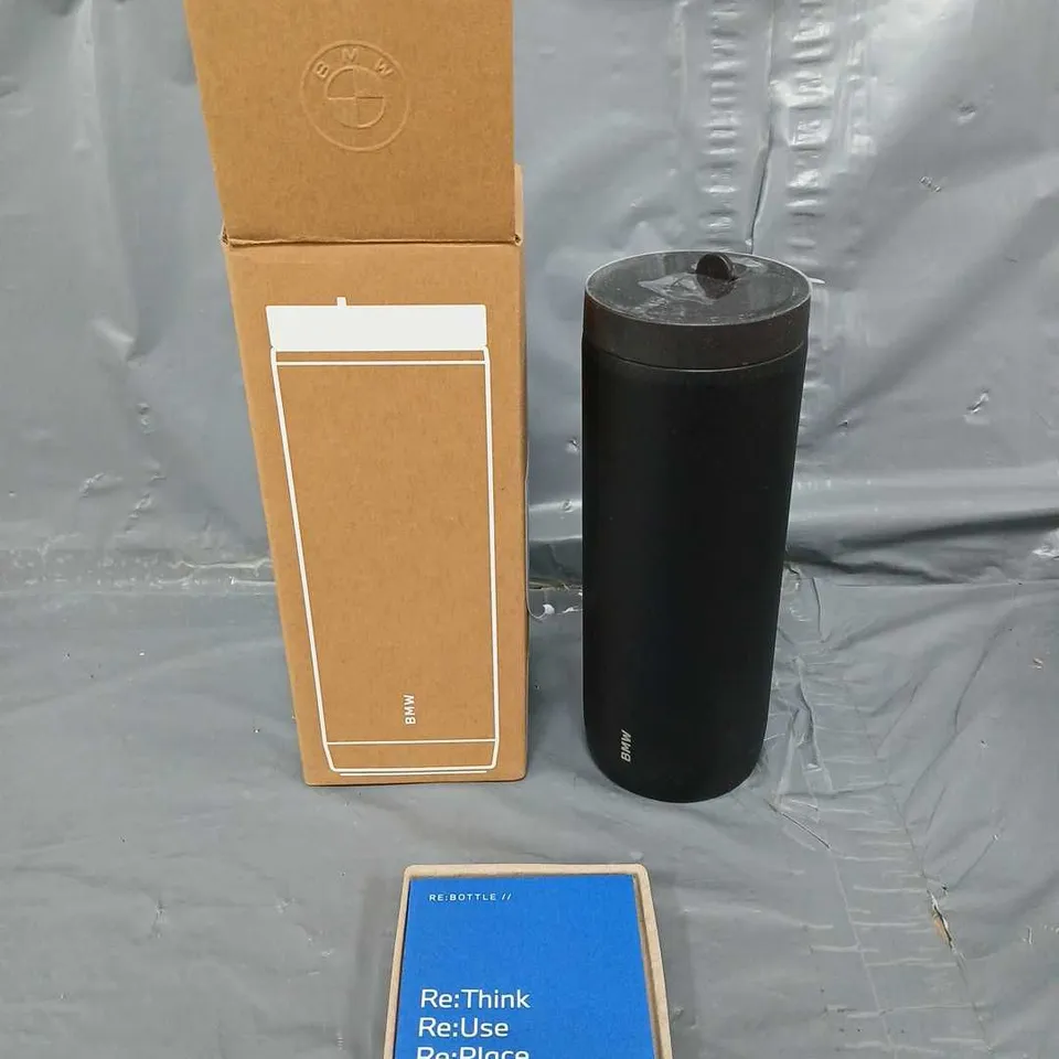 BOXED BMW THERMOMUG SPORT 530ML BLACK 
