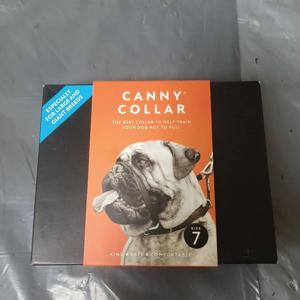 CANNY COLLAR TRAINING COLLAR FOR LARGE DOG BREEDS - SIZE 7 - BLACK