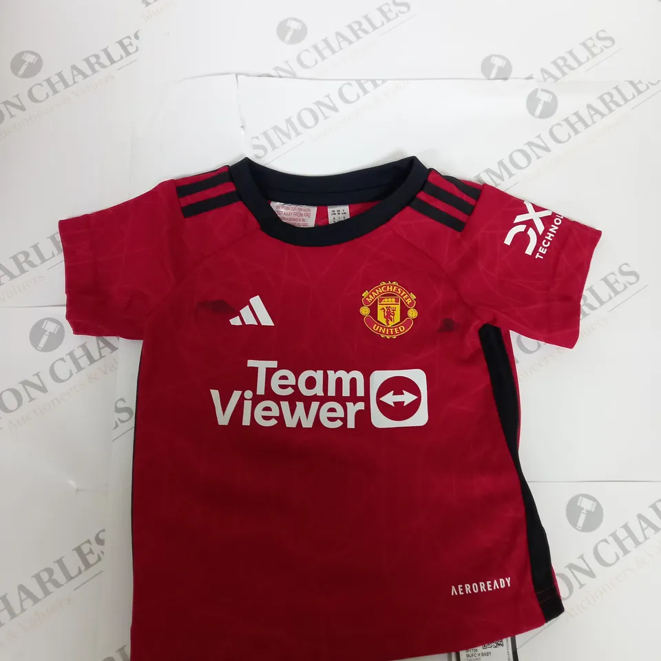 MANCHESTER UNITED FC HOME SHIRT SIZE 6-9 MONTHS