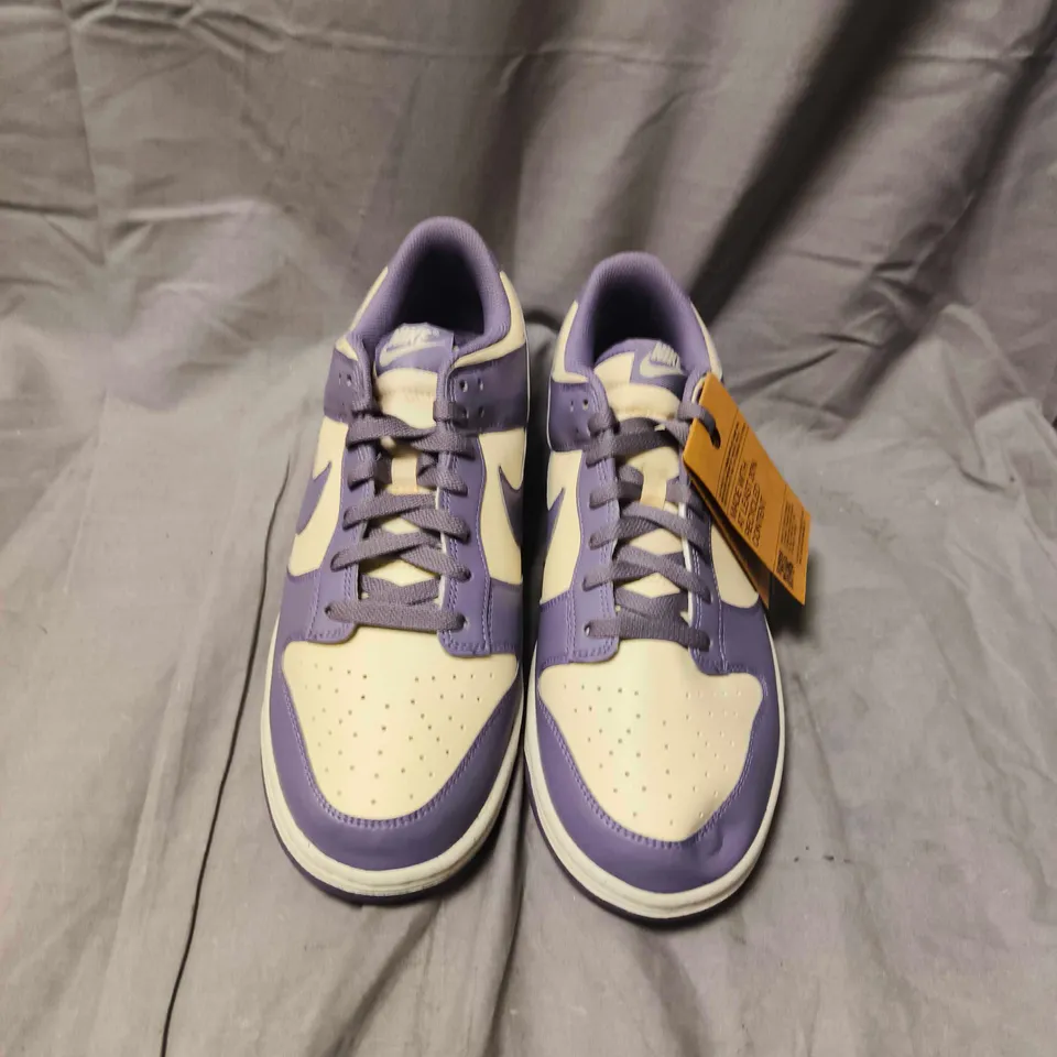 NIKE DUNK LOW SNEAKERS – PURPLE & CREAM- size 9.5
