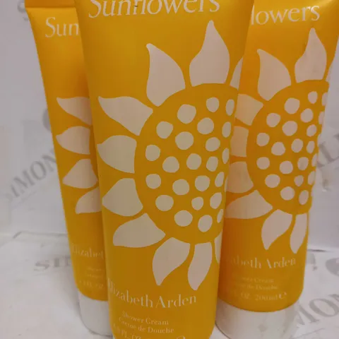 ELIZABETH ARDEN SUNFLOWERS SHOWER CREAM 200ml x4