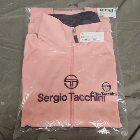 BAGGED SERGIO TACCHINI NEW DALLAS TRACK TOP IN QUART PINK - MEDIUM