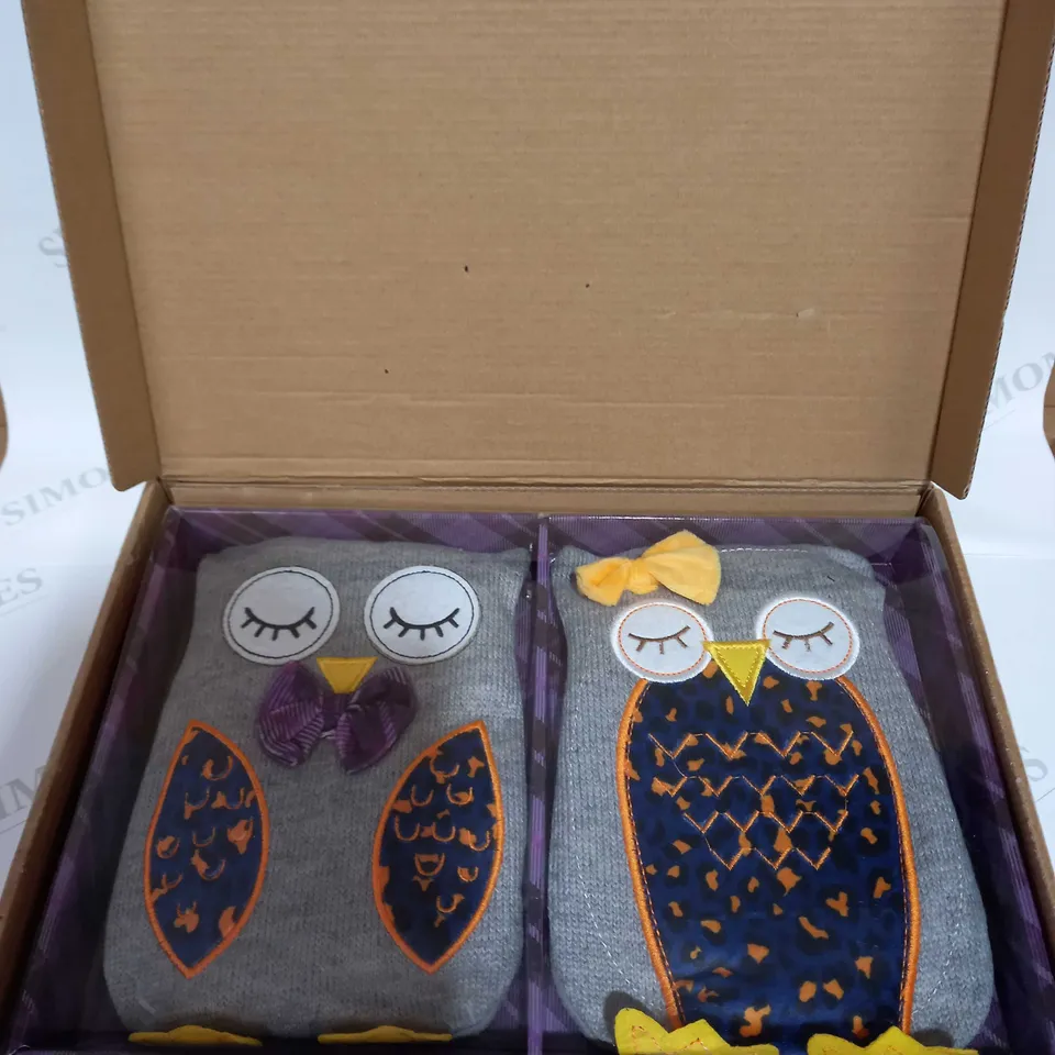 OUTLET MR & MRS OWL MICROWAVABLE HOTTIES