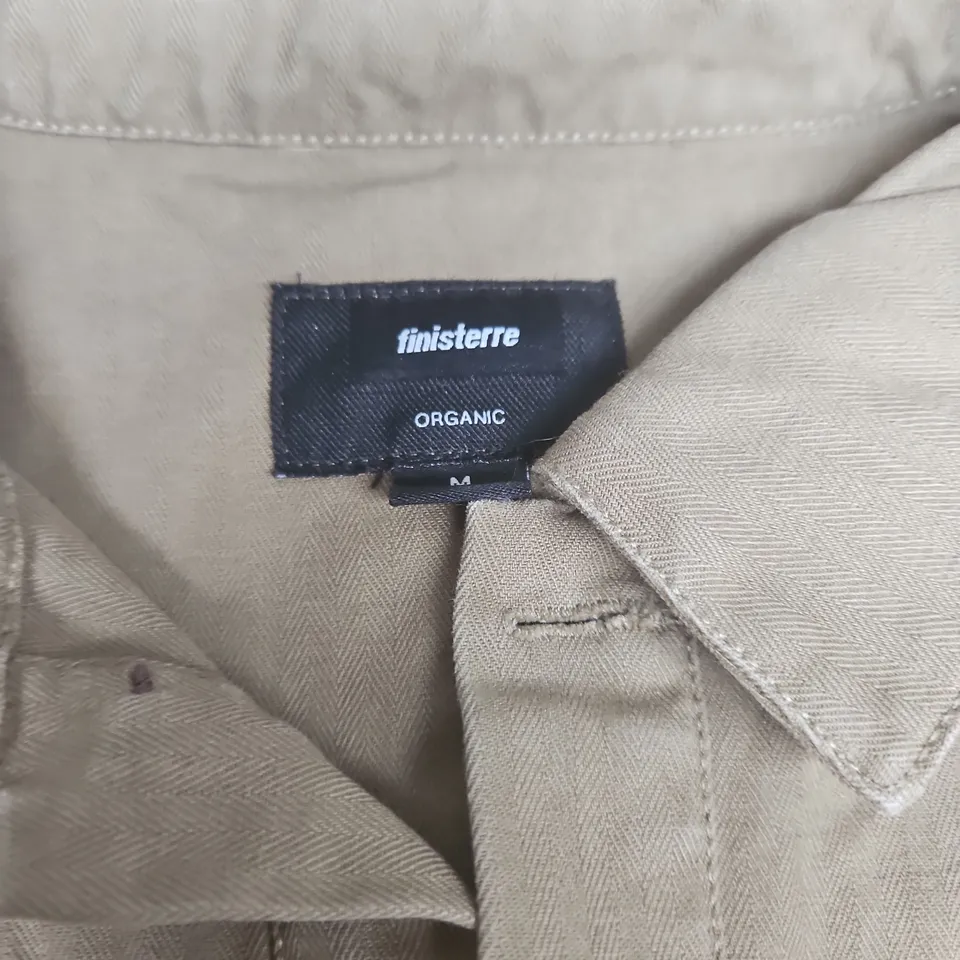FINISTERRE ORGANIC COTTON SHIRT - BEIGE, SIZE M