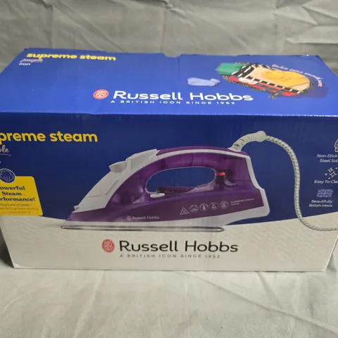 RUSSELL HOBBS SUPREME STEAM IRON – PURPLE, BOXED