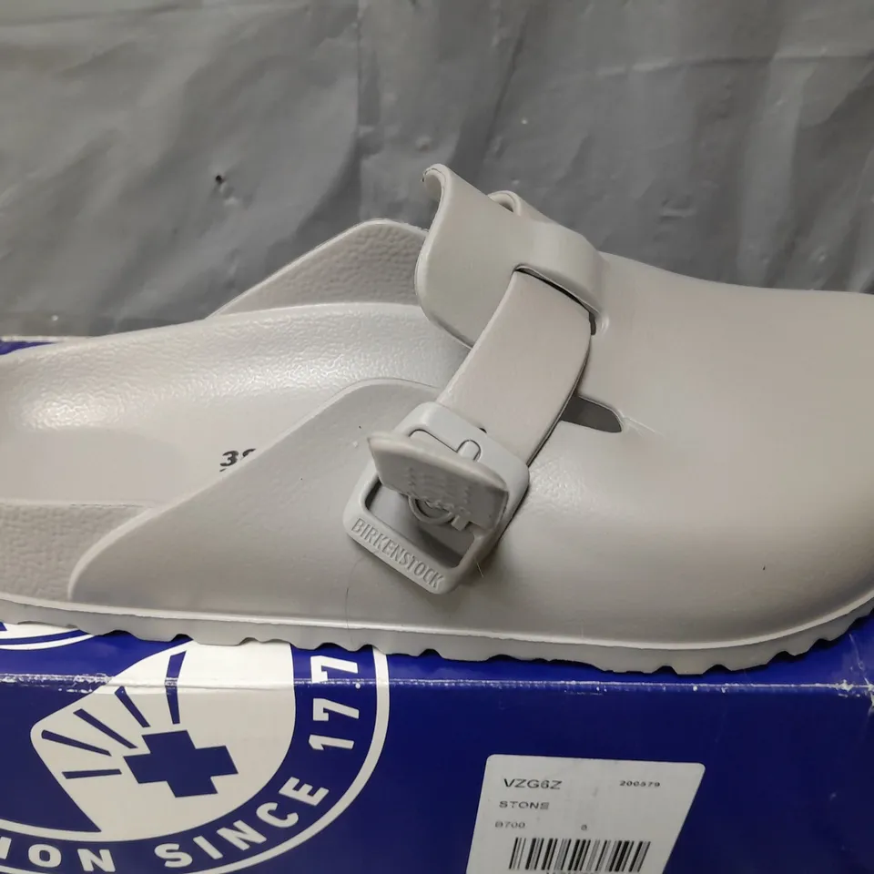 BIRKENSTOCK BOSTON EVA NARROW CLOGS IN GREY - SIZE 38