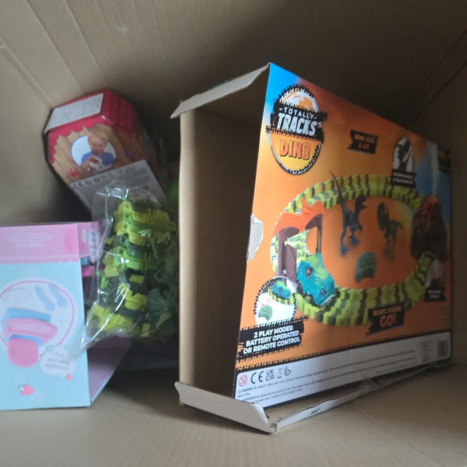 LARGE BOX OF ASSORTED TOYS AND GAMES 