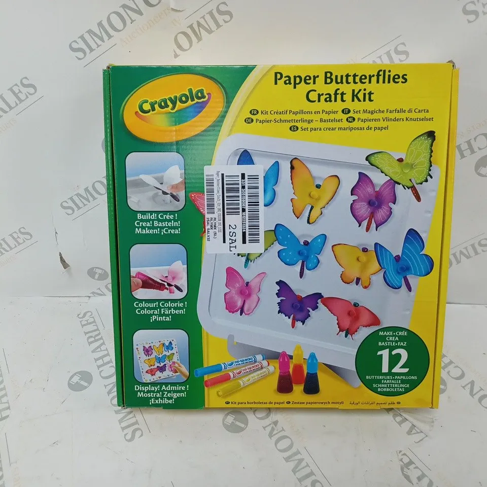 BOXED AND SEALED CRAYOLA PAPER BUTTERFLIES CRAFT KIT RRP £17.99